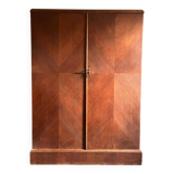 Compactom brand mahogany English cabin wardrobe for men