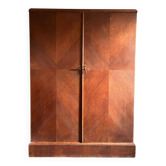 Armoire cabine anglaise en acajou de marque Compactom pour homme
