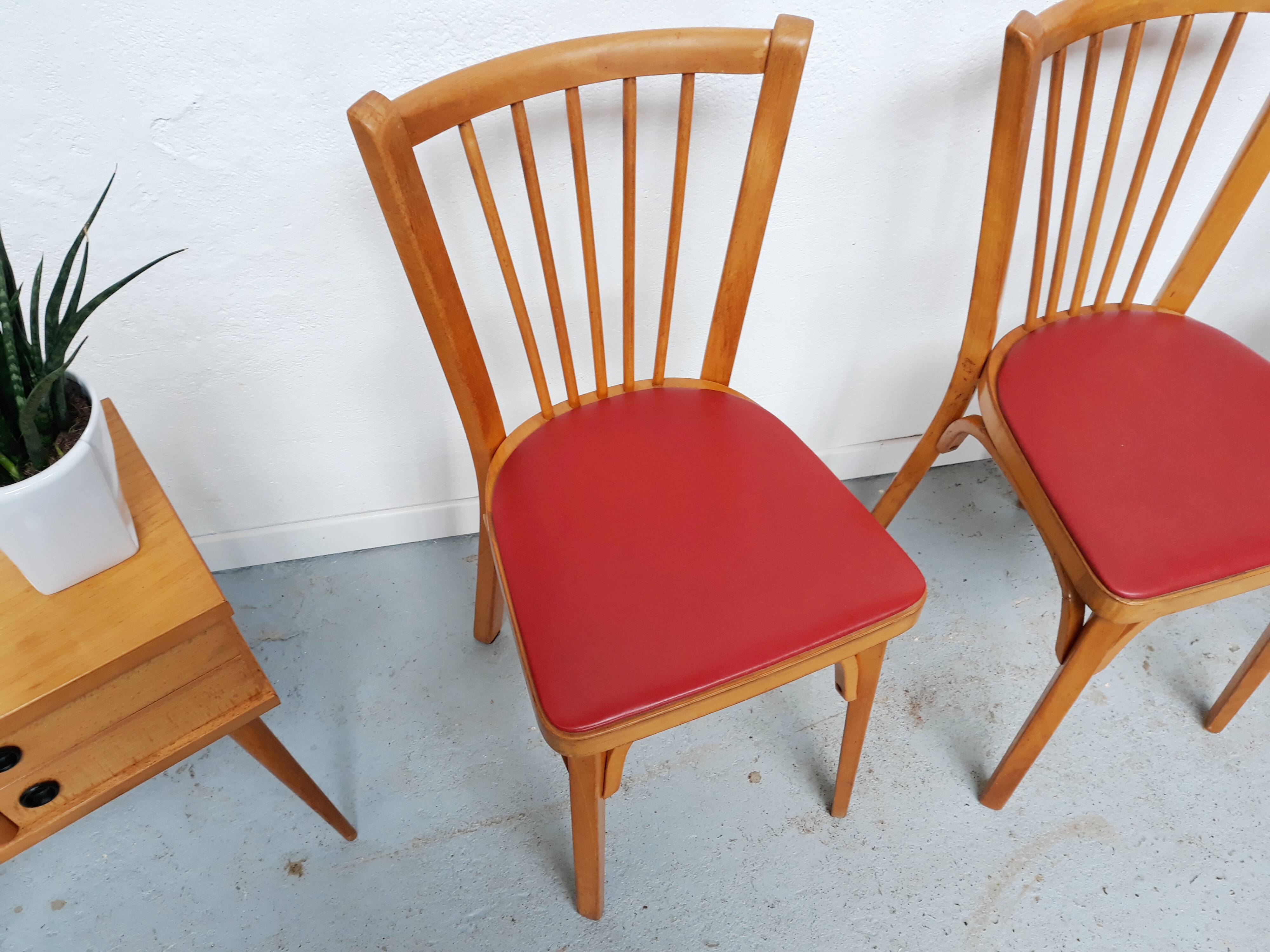 4 vintage bistro chairs Baumann