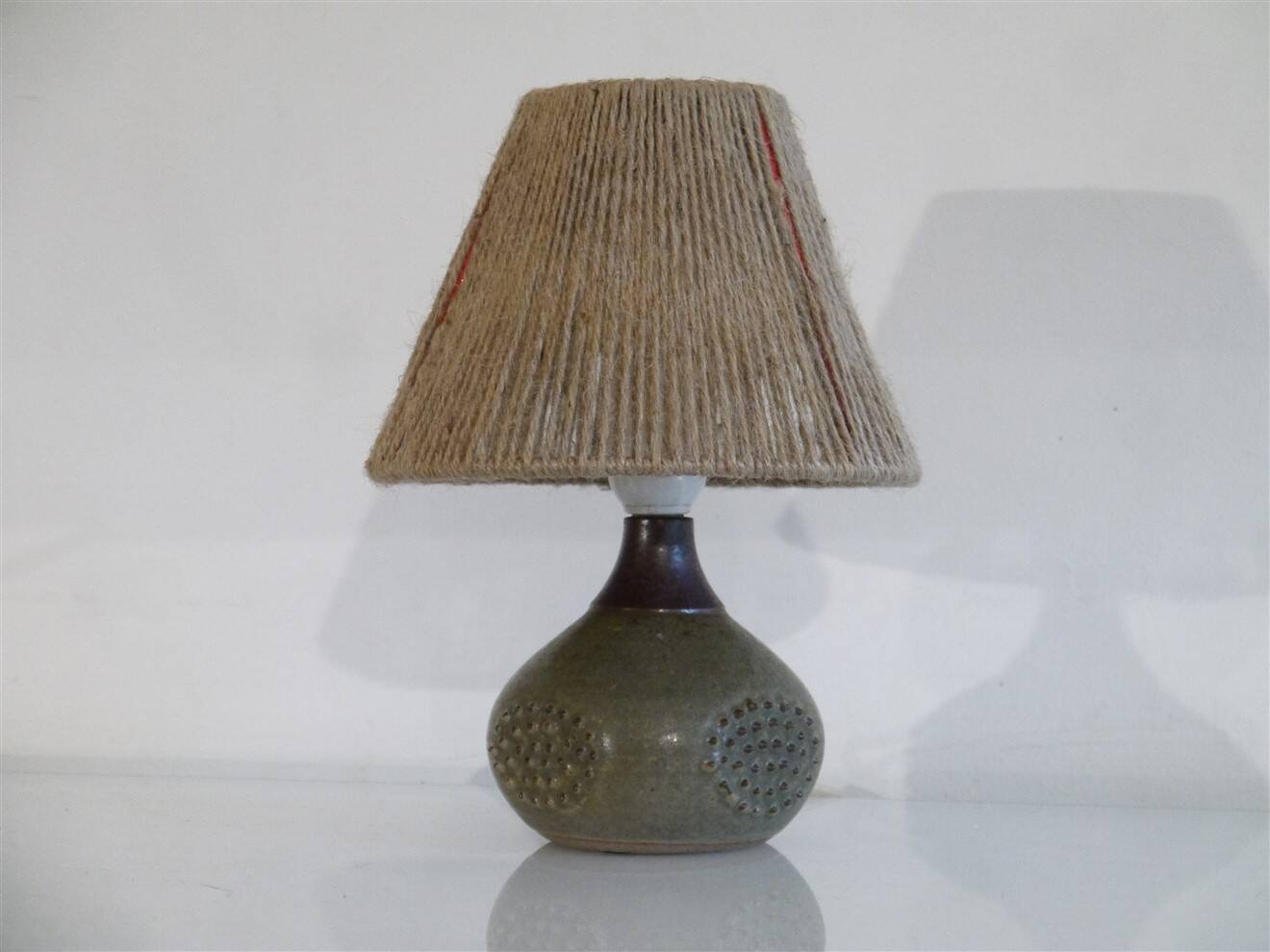 Swedish ceramic lamp by Rolf Palm, 1960s