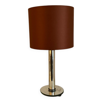 Art Deco style mirror lamp with tubular structure and mercury glass