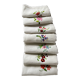 7 antique and embroidered napkins