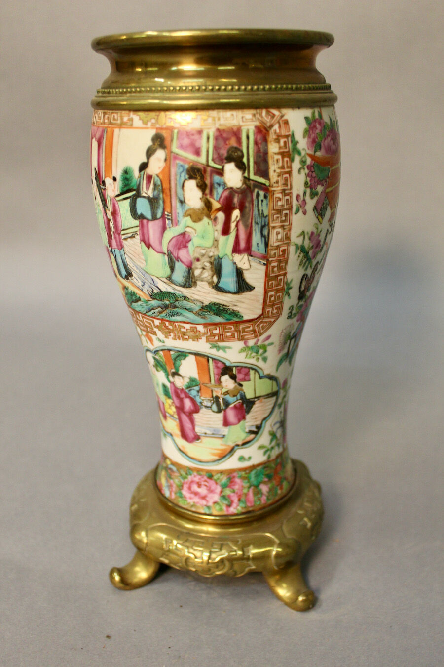 Porcelain vase of canton china xixth
