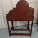 Coiffeuse en bois art déco miroir rond chêne