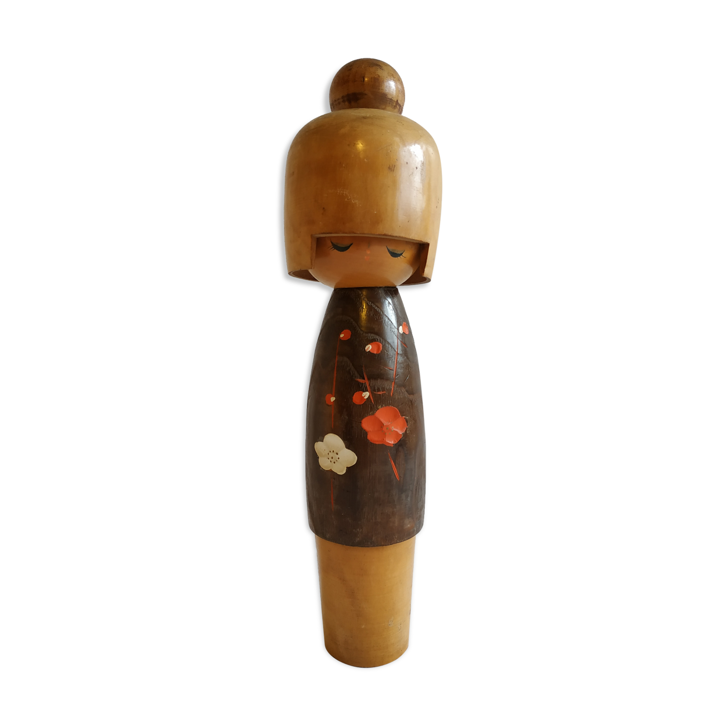 Kokeshi Doll - "Awakening of Love" by Master Usaburo Okamoto, 1917-2009 - vintage 1960