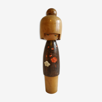 Poupée kokeshi "Eveil de l'Amour" par  maître Usaburo Okamoto, 1917-2009 - vintage 1960