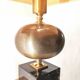 Large Regency black marble barber lamp