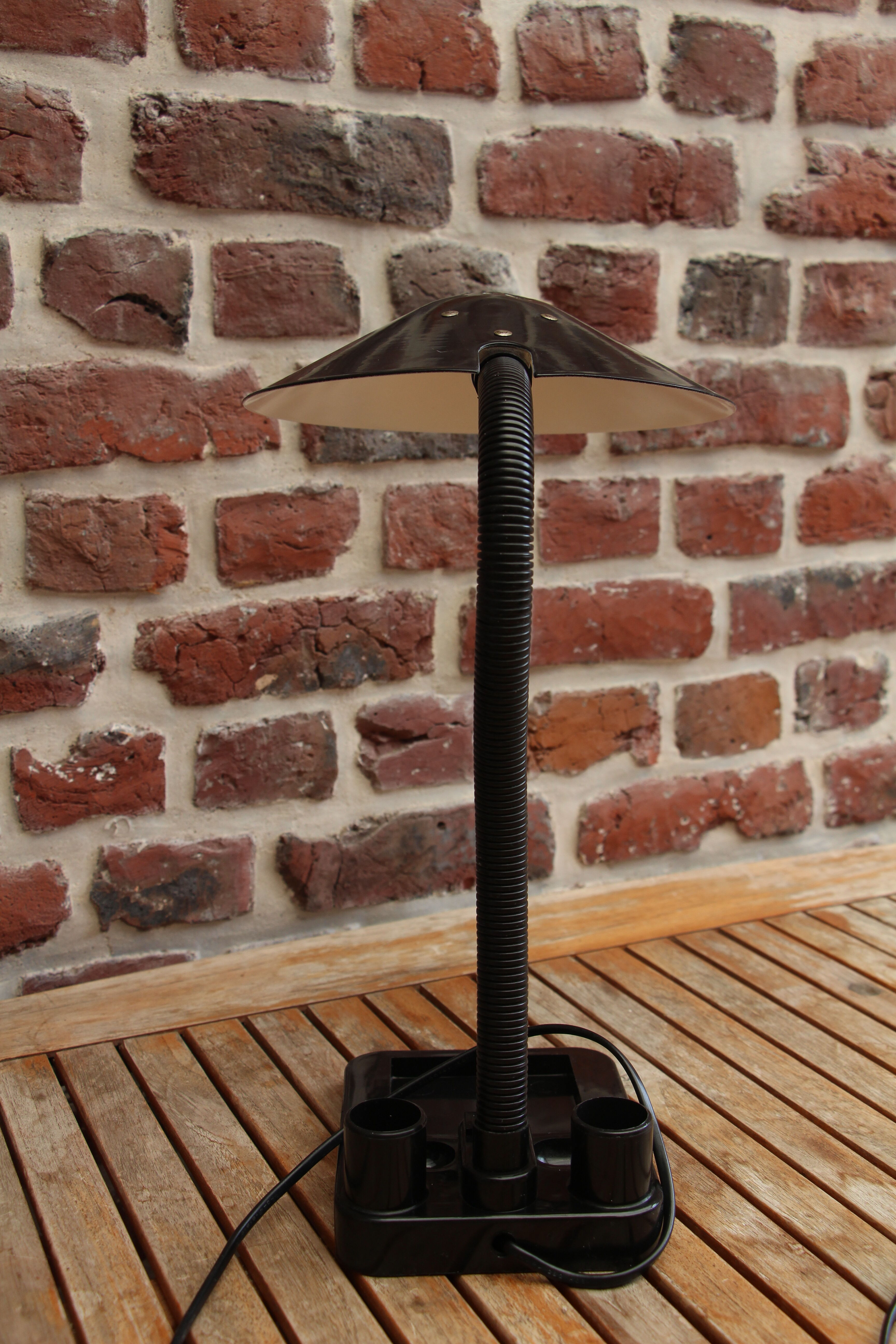 Black Aluminor desk lamp 80's