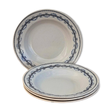 Set of 4 Austerlitz Terre de fer soup plates