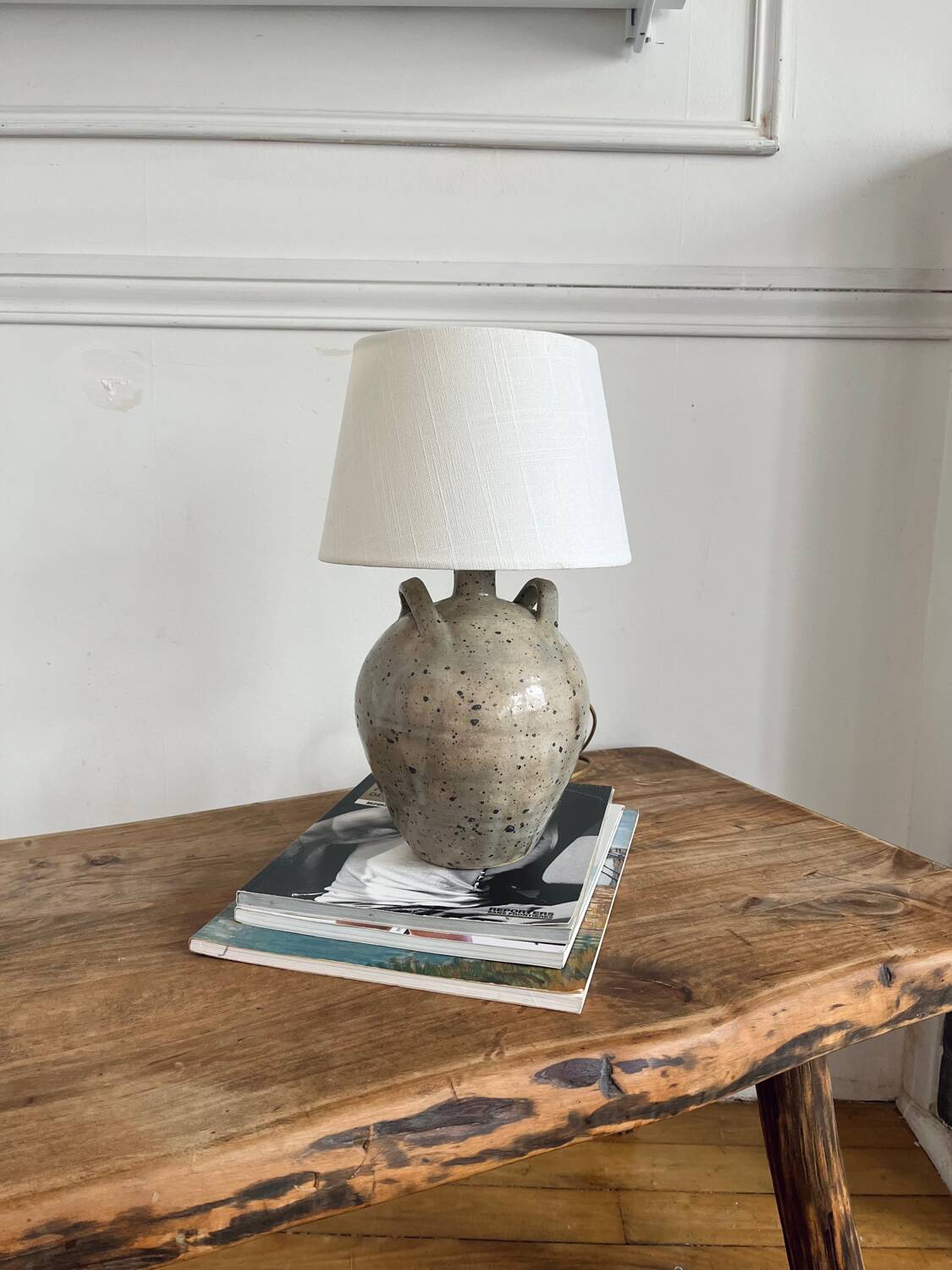Brutalist wooden coffee table
