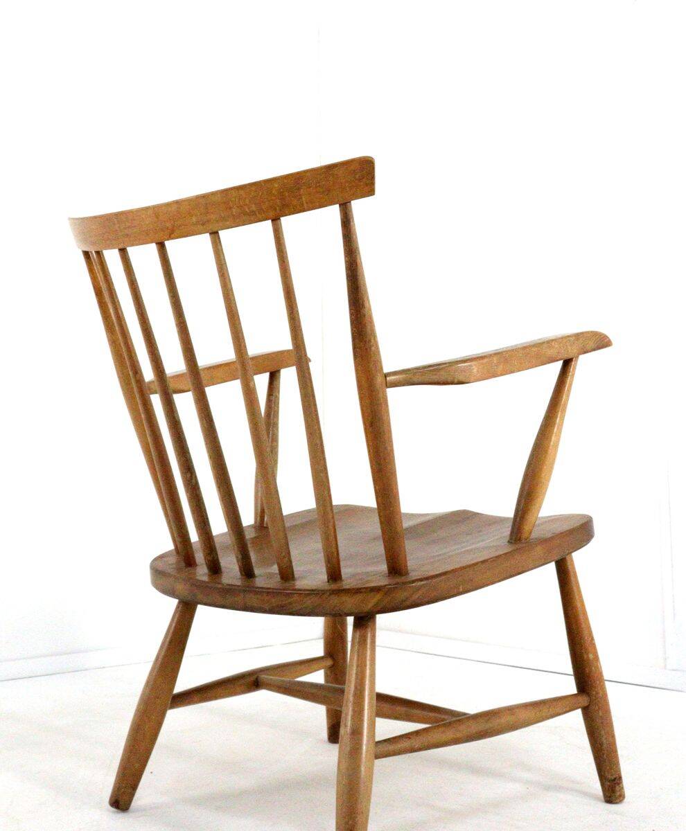 Vintage Dutch design spindle chair