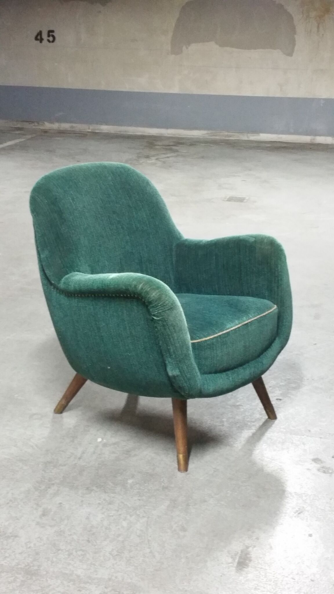 Sofa 2 places Egg 50s 60s