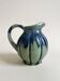 Blue glazed stoneware pumpkin jug from Digoin.