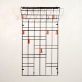 Wire coat rack by Karl Fichtel for Drahtwerke Erlau 1950s