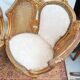 Paire de fauteuils corbeille