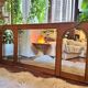Italian coastal mirror in bamboo and rattan in the style of Vivai del Sud, 1970s.