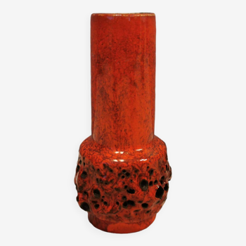 The most beautiful little vase in red lava glaze.