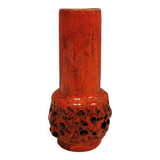 The most beautiful little vase in red lava glaze.