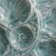 Turquoise barbotine oyster dish Gien France