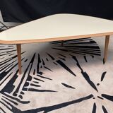 Coffee table 50' large ivory Red Edition
