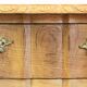 Vintage Danish modern oak nightstands by Henning Kjærnulf, 1960s, set of 2