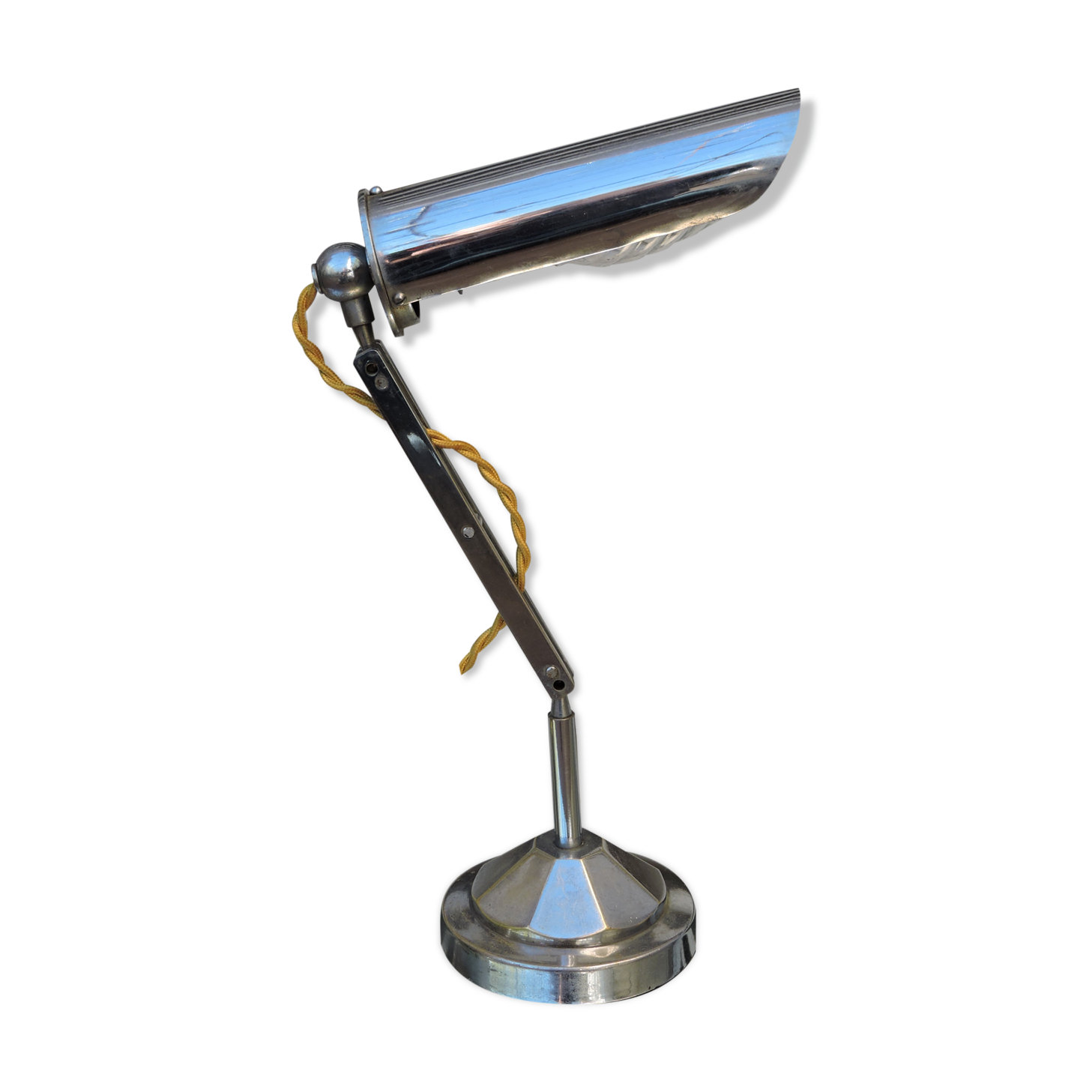 Art Deco chrome desk lamp from the 30s