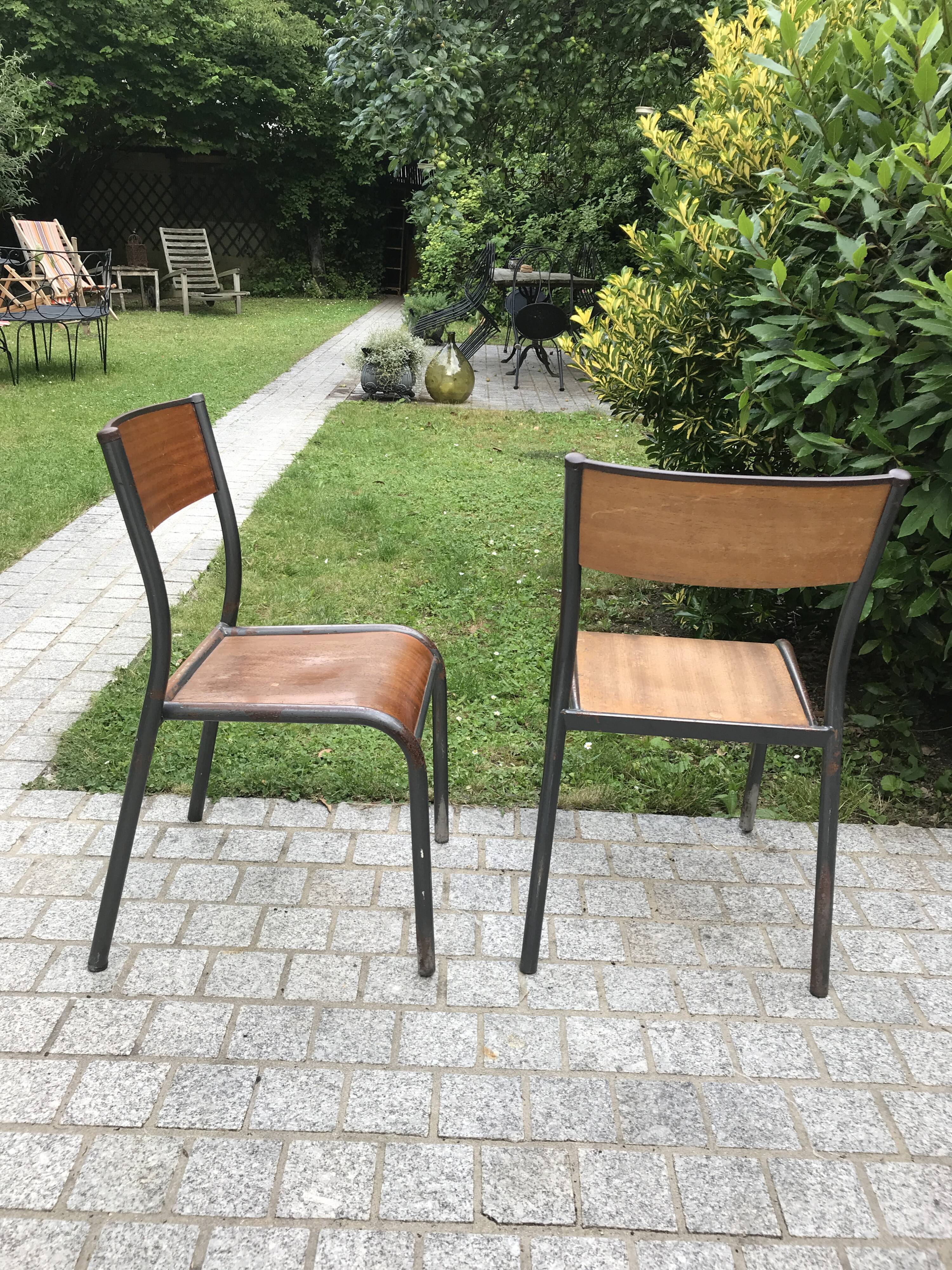 2 1960 Mullca 510 school chairs