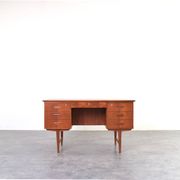 Mid-Century Modern Danish Teak Executive Desk, 1960s