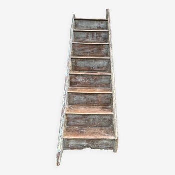 Escalier de 8 marches en bois massif -JD103