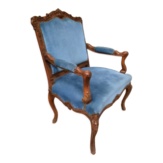 Regency style carved armchair