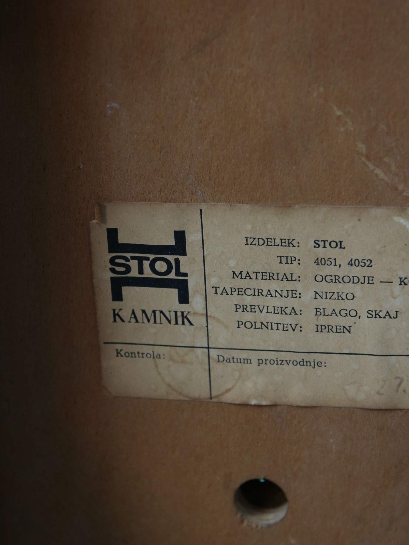 Mid-Century Black Office Swivel Chair from Stol Kamnik