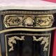Low Boulle marquetry buffet, curved support furniture, Napoléon III period.