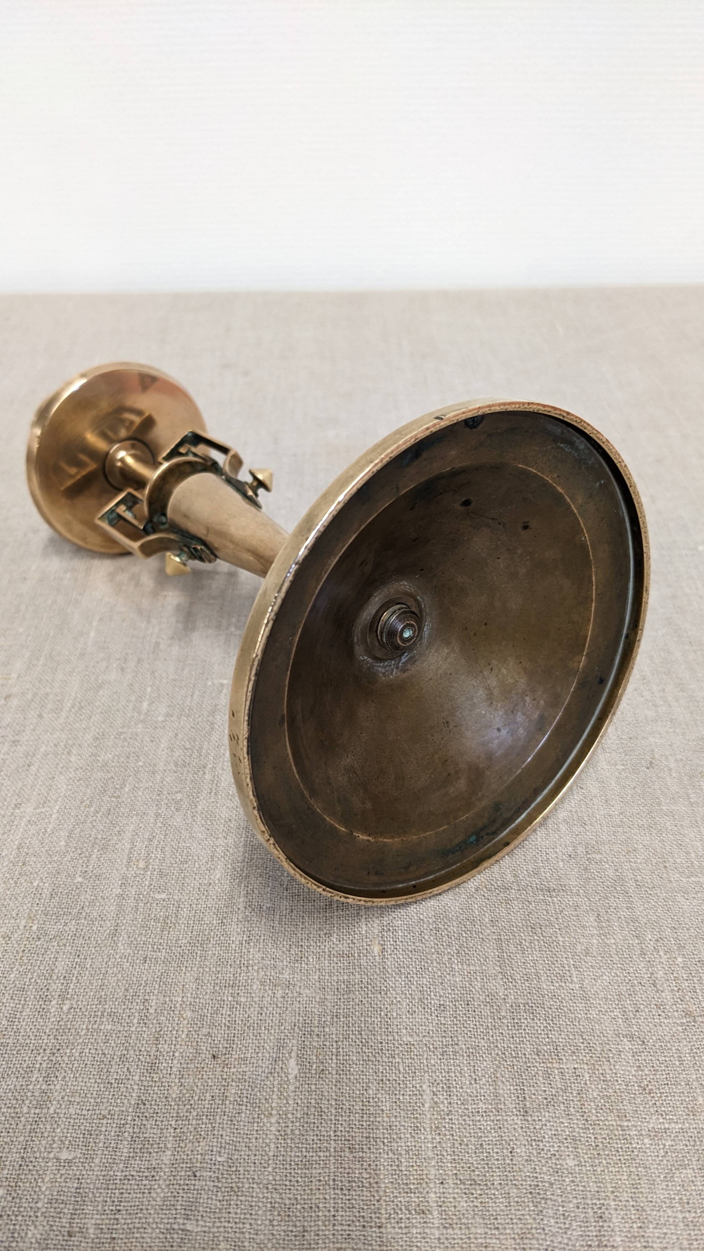 Art Deco bronze candlestick, France circa 1920