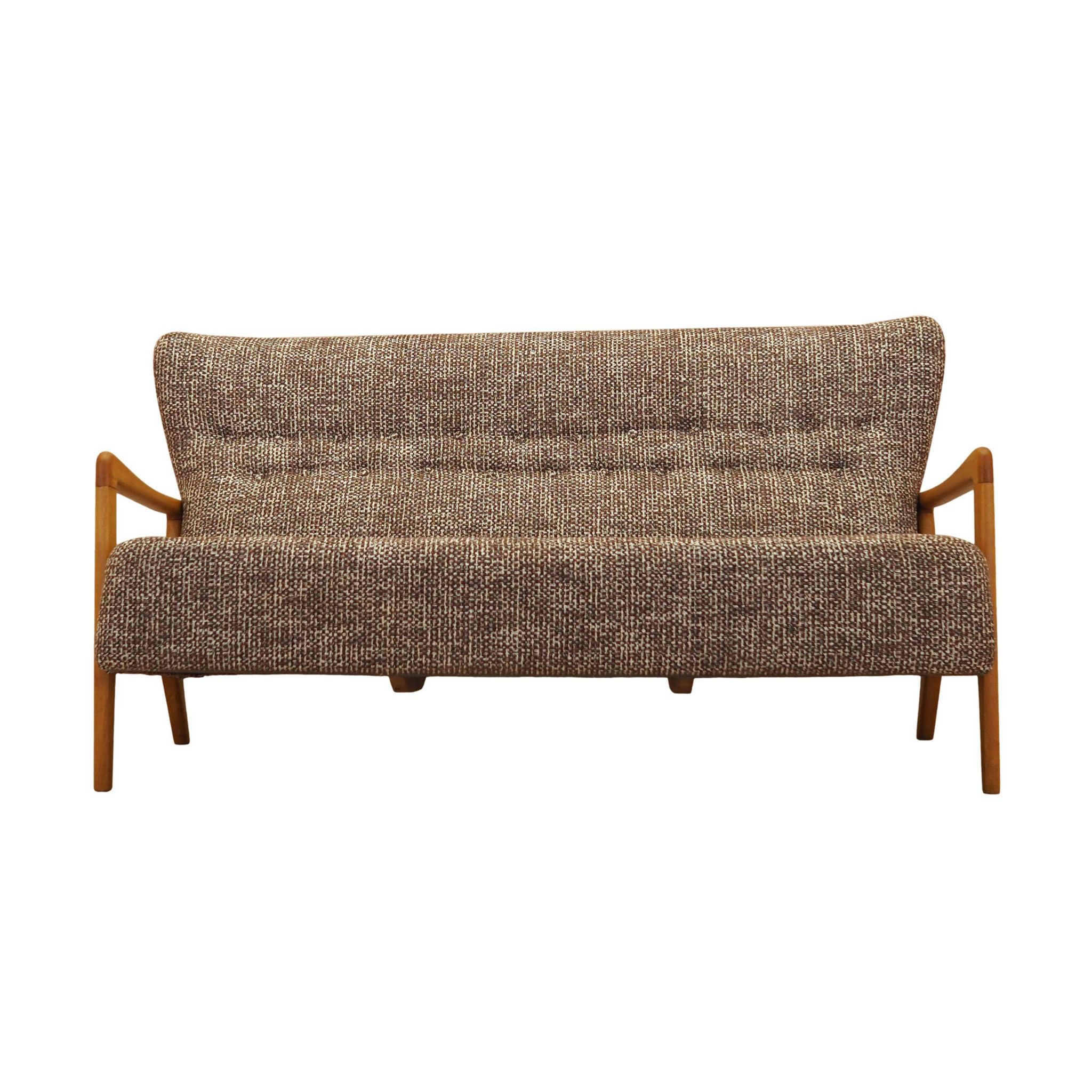 Beech sofa, Danish design, 1960s, manufacturer: Fritz Hansen