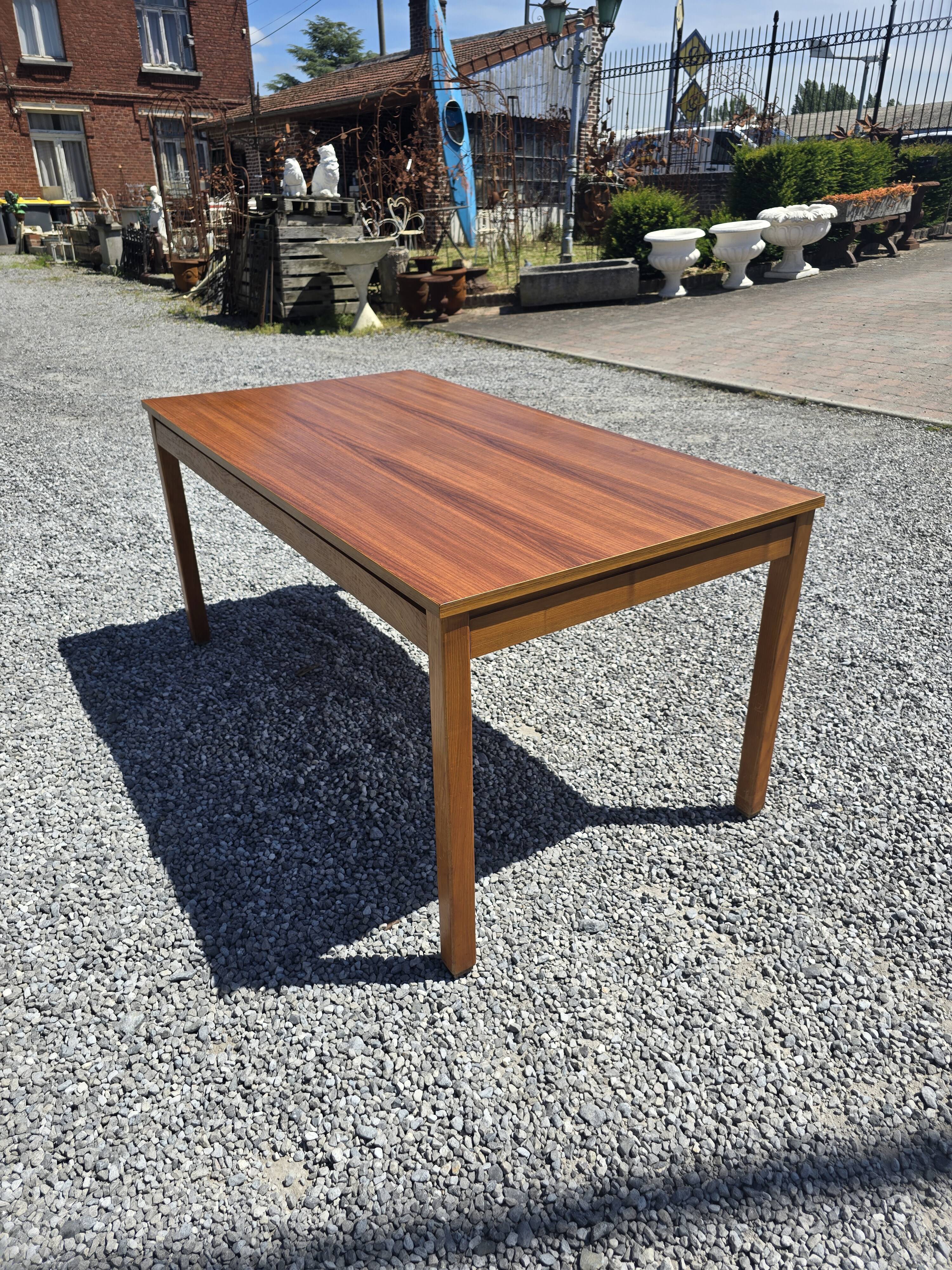 Scandinavian extendable teak table from the 60s