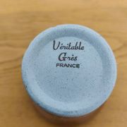 Stoneware cups – Armor stoneware set of 10 and an 11th French stoneware cup.