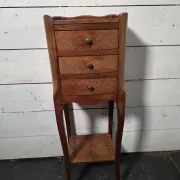 Louis XV style bedside table in marquetry