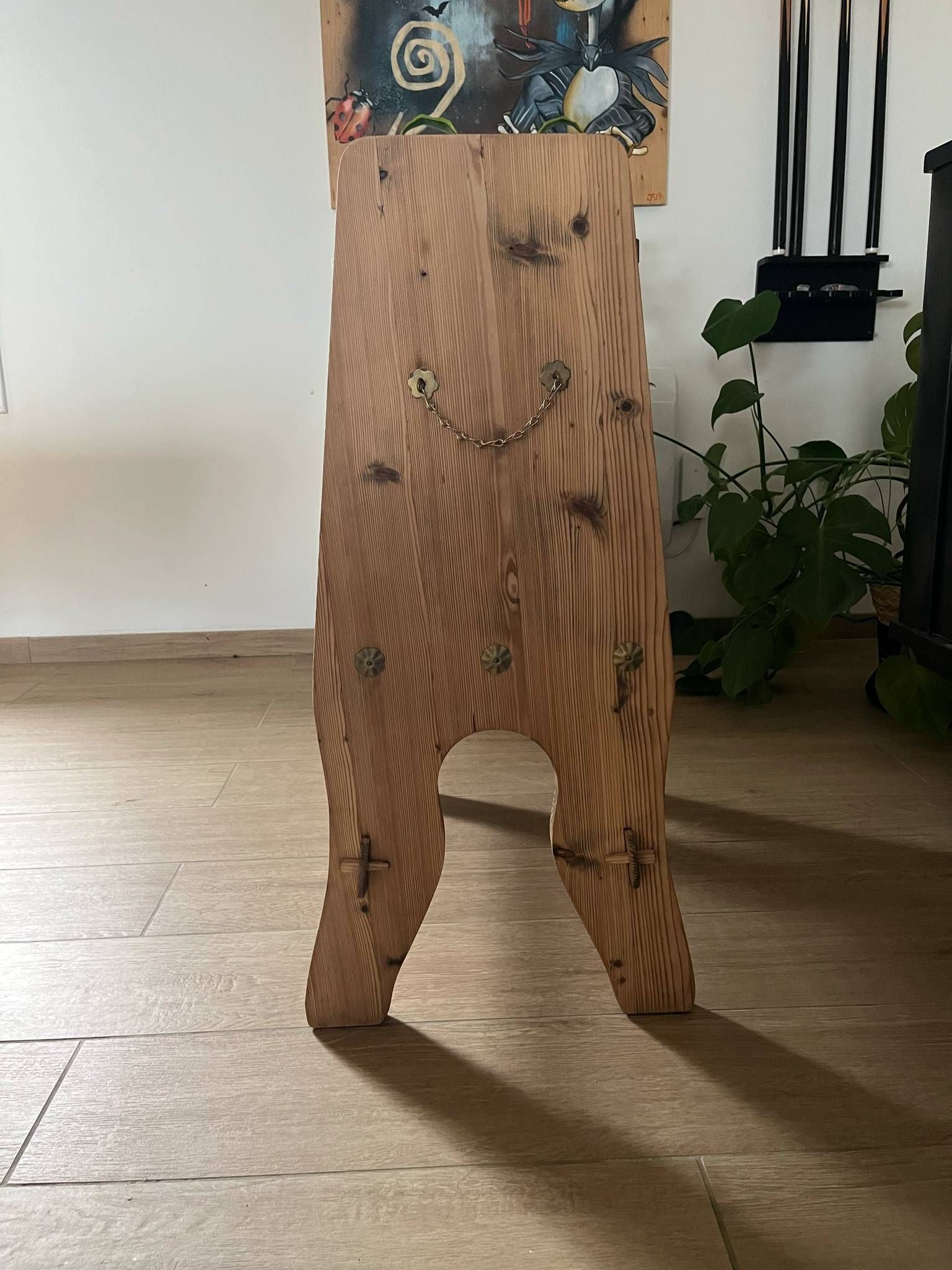 Bar Cocktail in Pine and Wrought Iron, Spain, 1960s