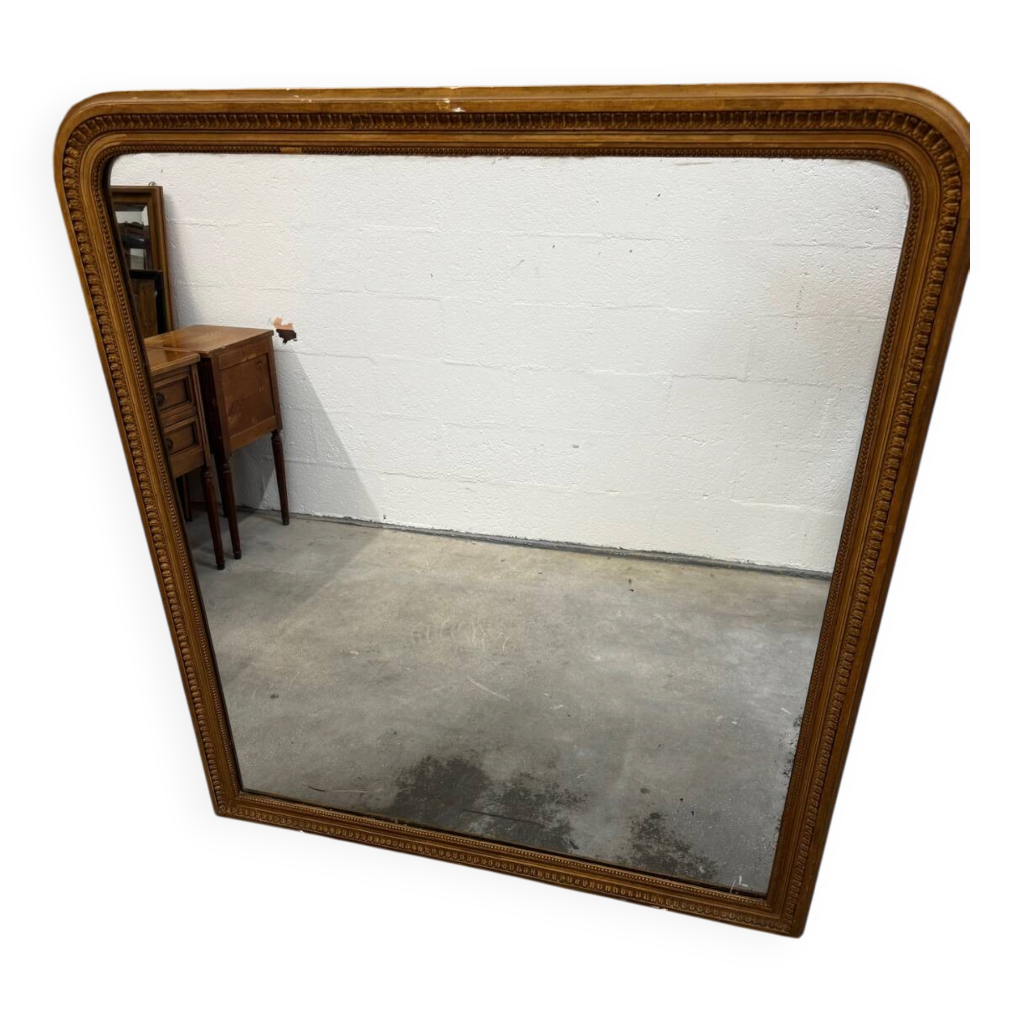 Large Louis Philippe gilded wood mirror