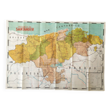 Map of the province and city of Santander (front/back)
