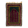 Vintage Handmade Turkish Tulu Prayer Rug, Hand-Knotted Wool Prayer Mat