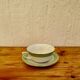 Set of 3 pastel mugs with vintage bowl