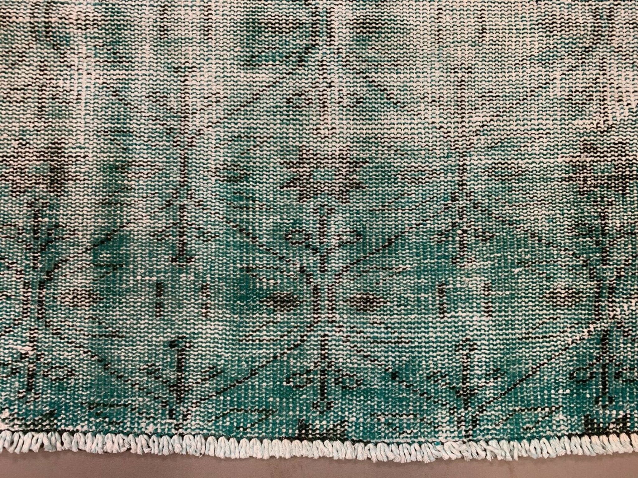 Tapis turc runner 288x84 cm laine vintage