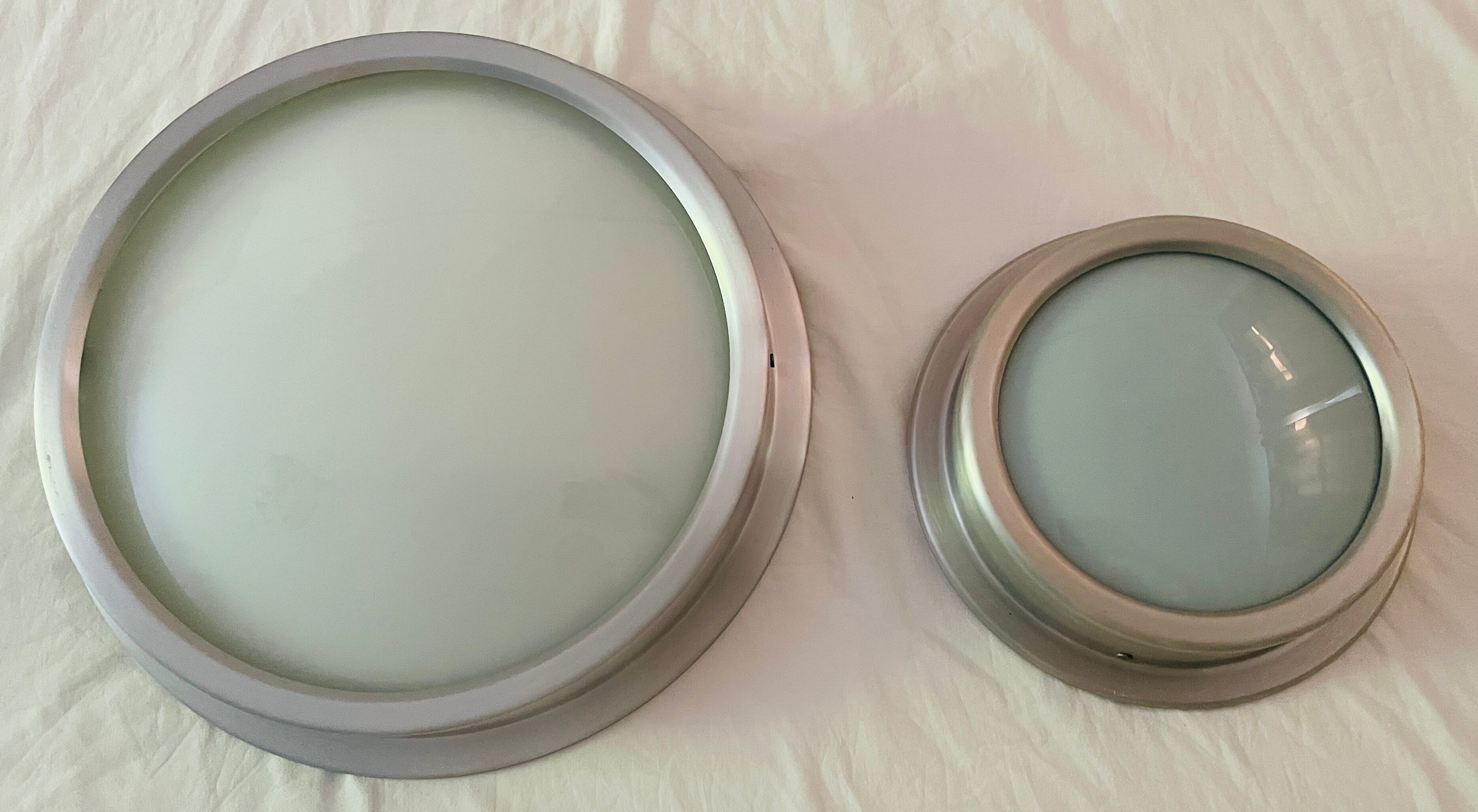 Lot of vintage porthole lighting fixtures