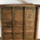 Red laqué wooden coffee table