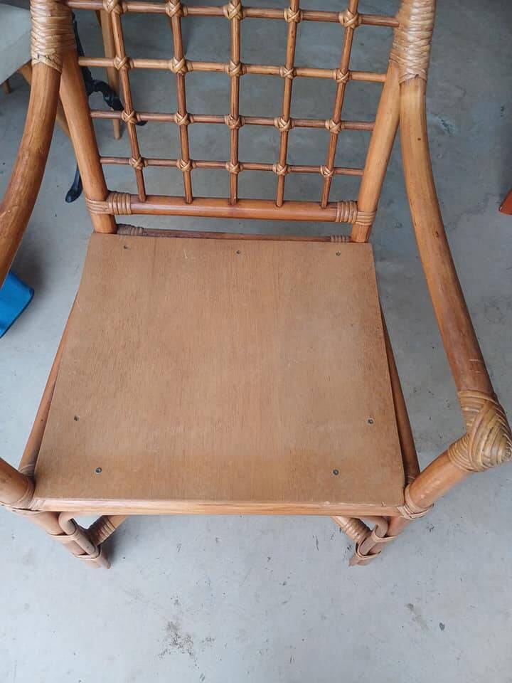Vintage rattan armchair