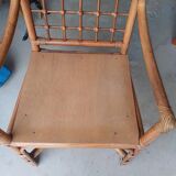 Vintage rattan armchair