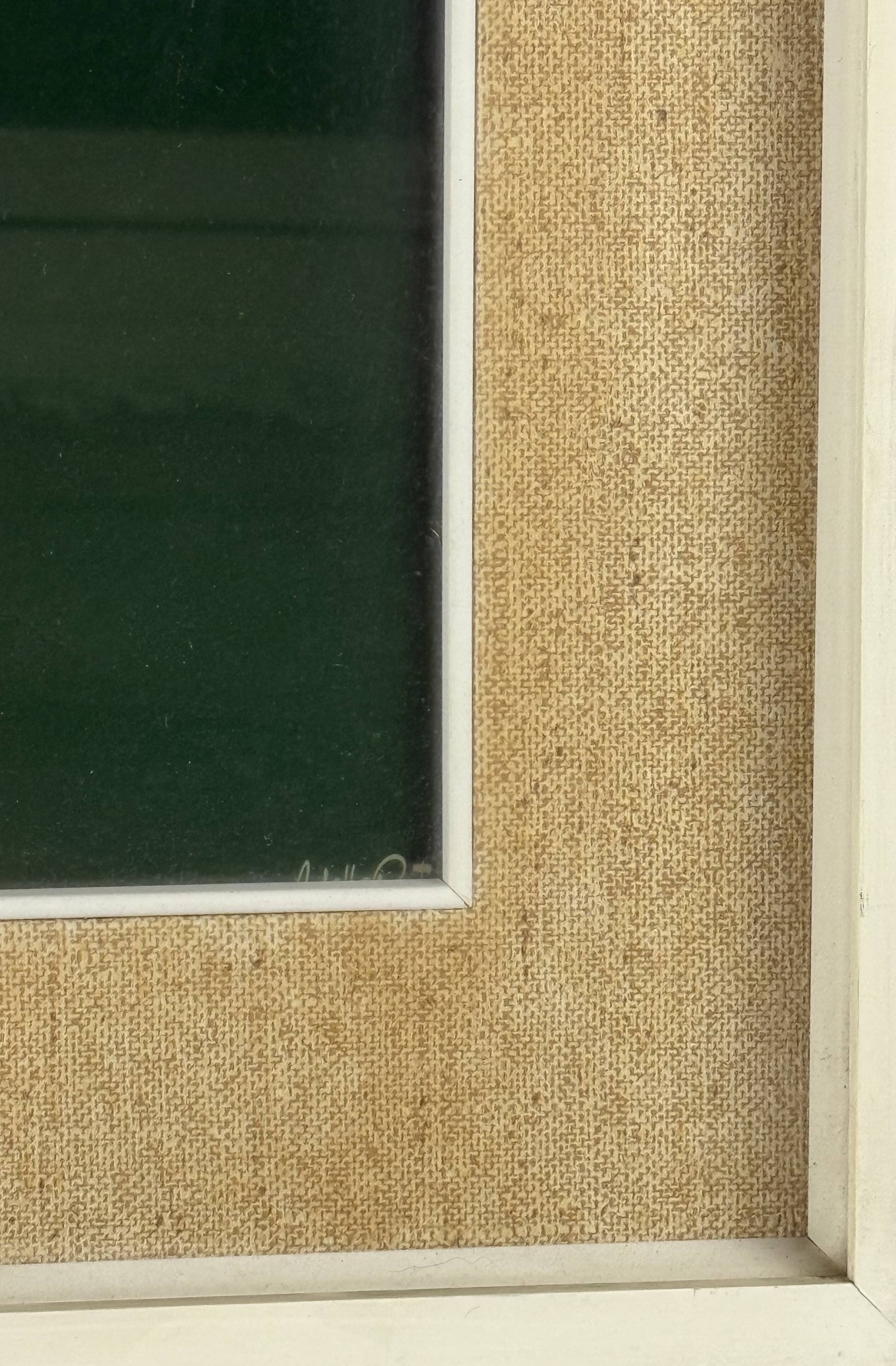 Amleto Dalla Costa, original serigraph framed, Milan Italy 1980s