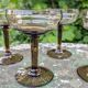 Vintage smoked glass coupes from the 1970s.