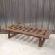 Vintage slatted oak bed base, 1950